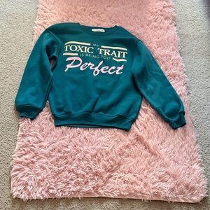 Wound Up Teal Sweatshirt